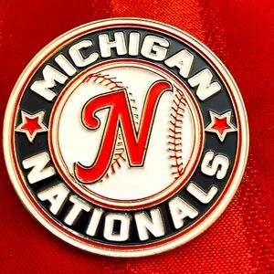 5/$10❤️❤️❤️Michigan Nationals Baseball Trading Pin